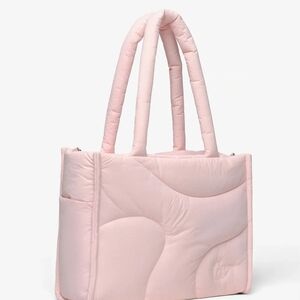 Pink Quilted Tote Bag